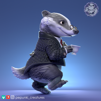 Pepunki Creatures - Gentleman Badger