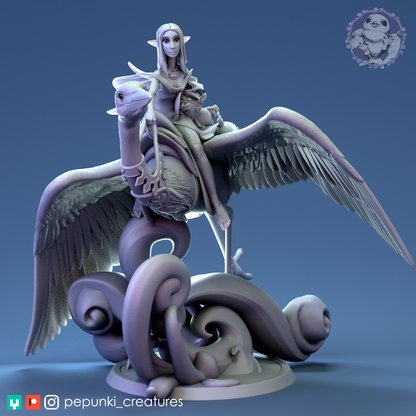 Pepunki Creatures - Heron Rider
