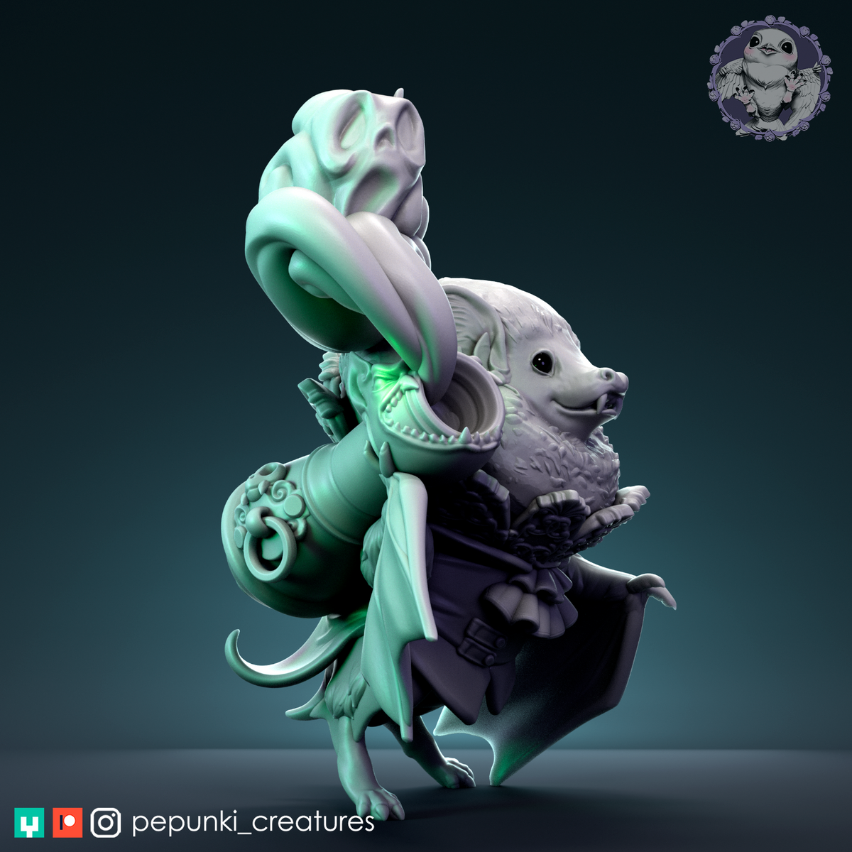 Pepunki Creatures - Hoary Bat Cannoneer