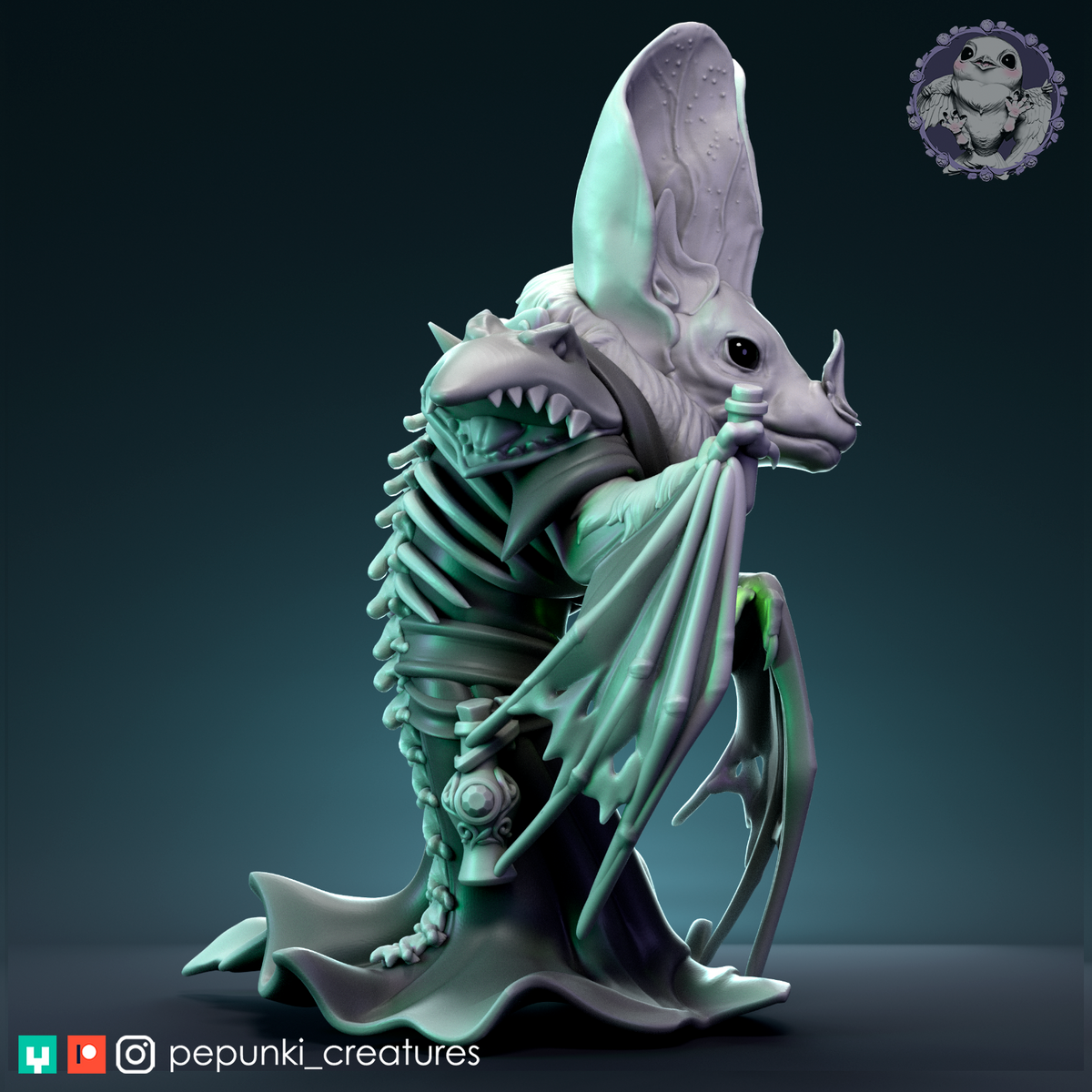 Pepunki Creatures - Bat Necromancer