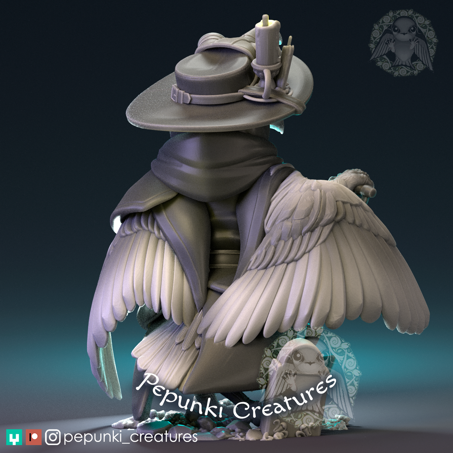 Pepunki Creatures - Raven Gravedigger