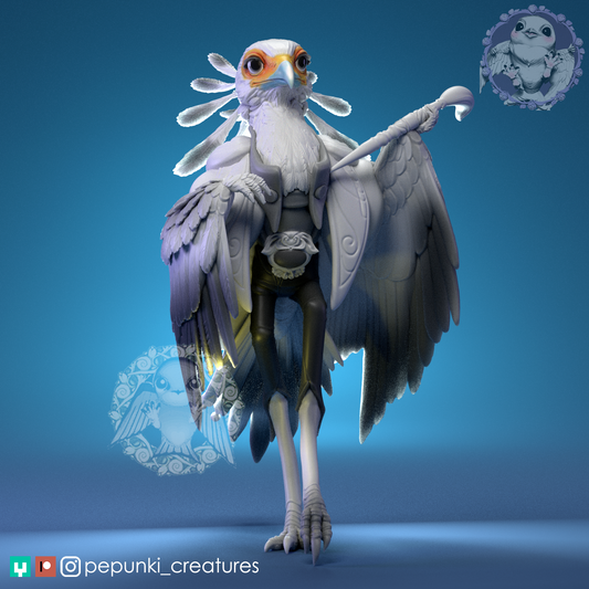 Pepunki Creatures - Secretary Bird