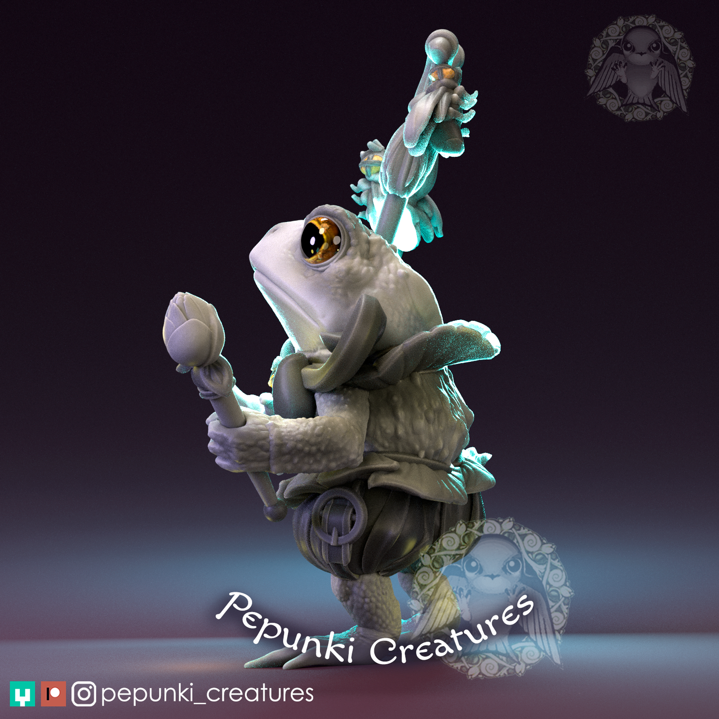 Pepunki Creatures - Toad Minstrel