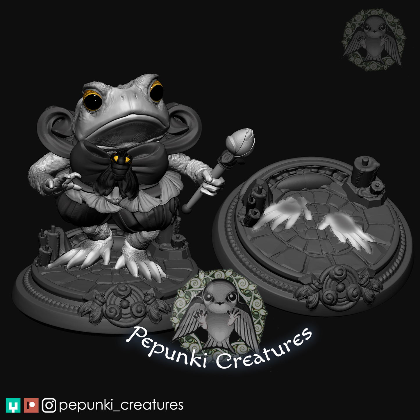 Pepunki Creatures - Toad Minstrel