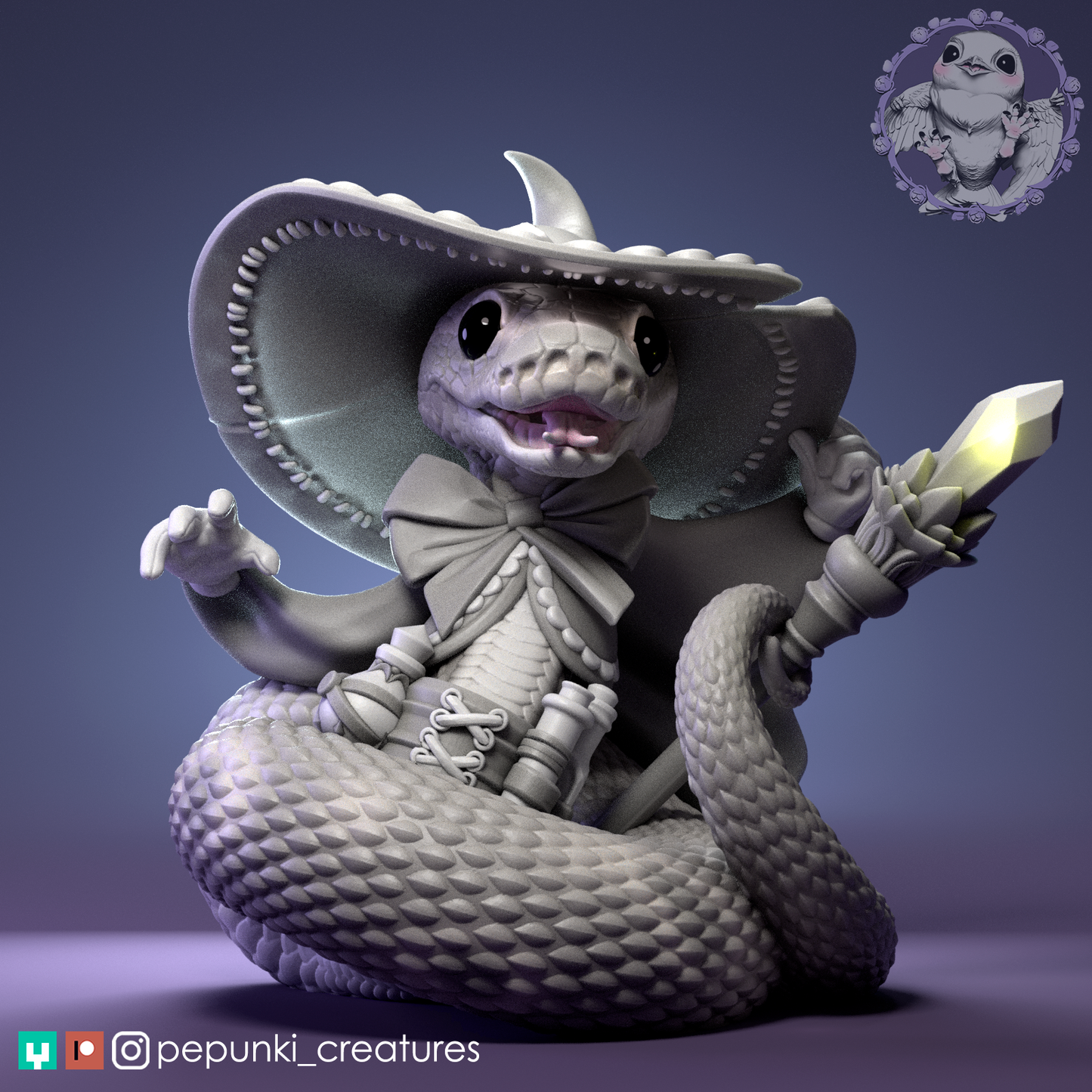 Pepunki Creatures - Ball Python Witch