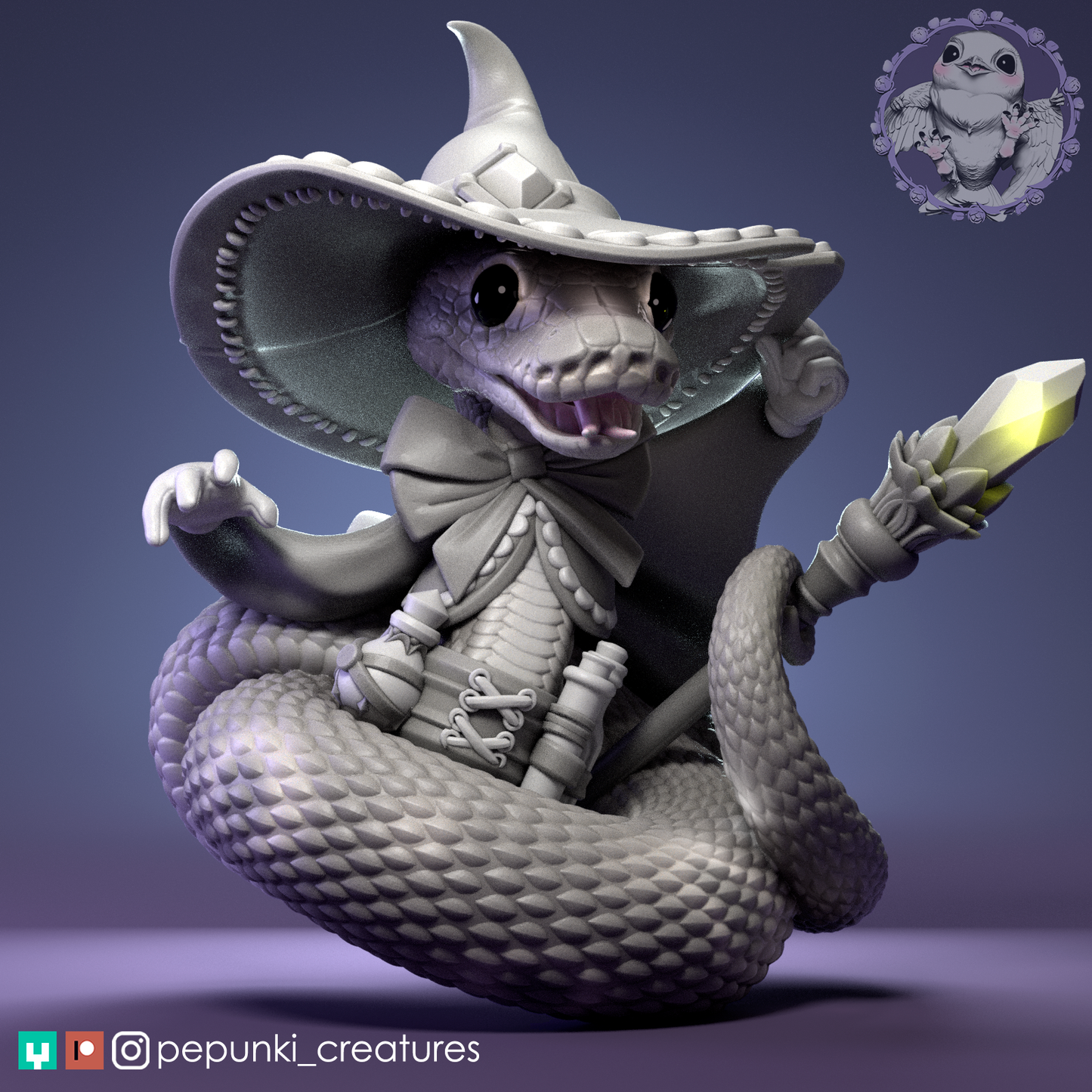 Pepunki Creatures - Ball Python Witch