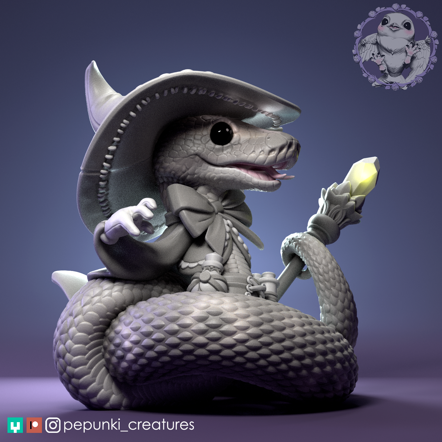 Pepunki Creatures - Ball Python Witch