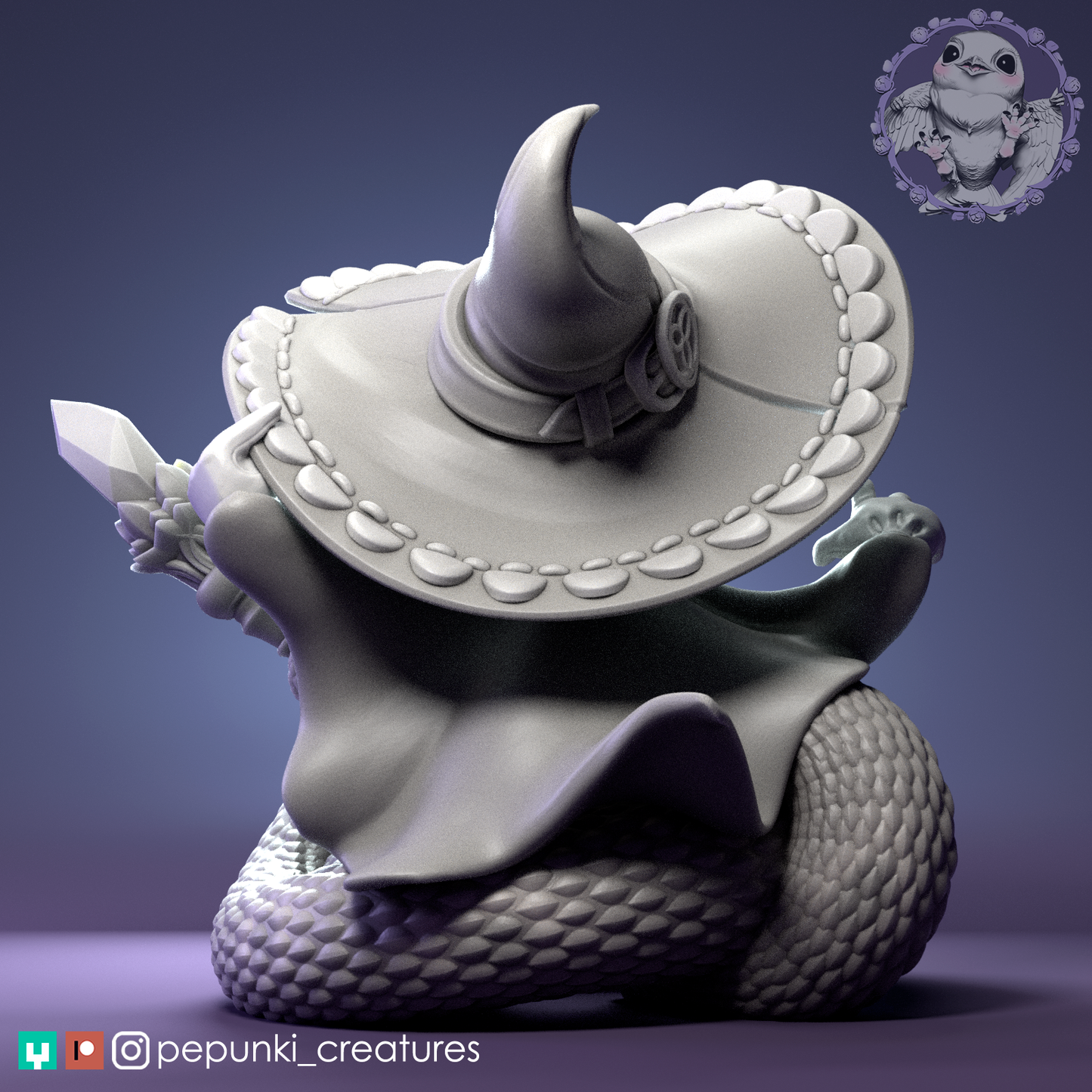 Pepunki Creatures - Ball Python Witch