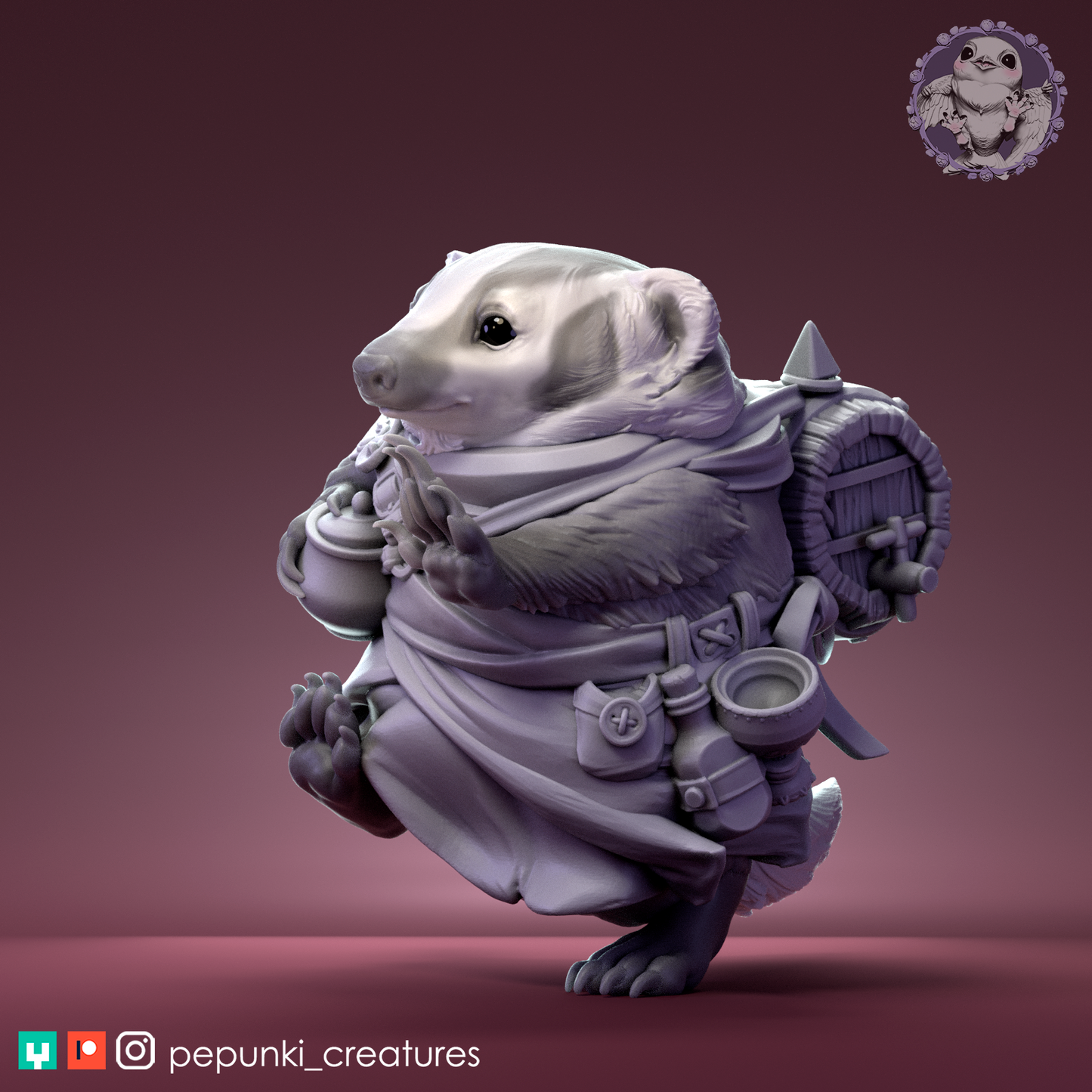 Pepunki Creatures - Tavern Badger