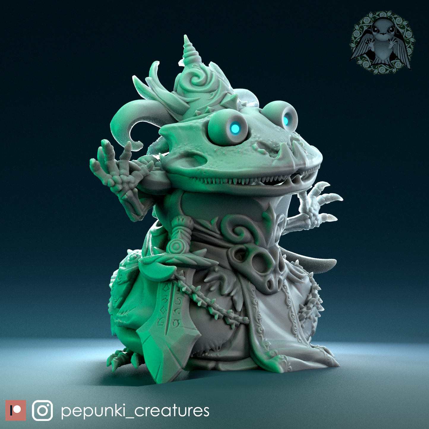 Pepunki Creatures - Pacman Frog Lich