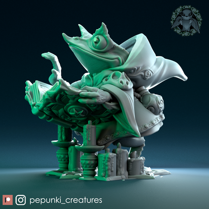 Pepunki Creatures - Long-Nosed Horned Frog Necromancer