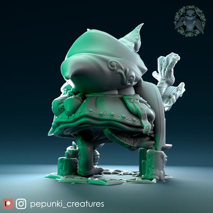 Pepunki Creatures - Long-Nosed Horned Frog Necromancer