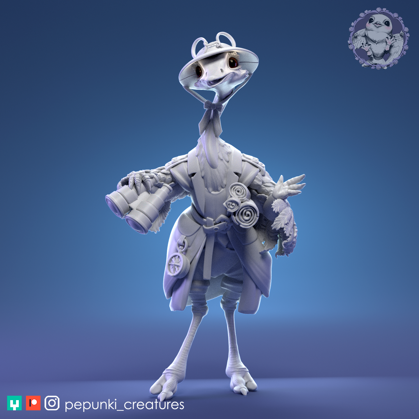 Pepunki Creatures - Ostrich Explorer