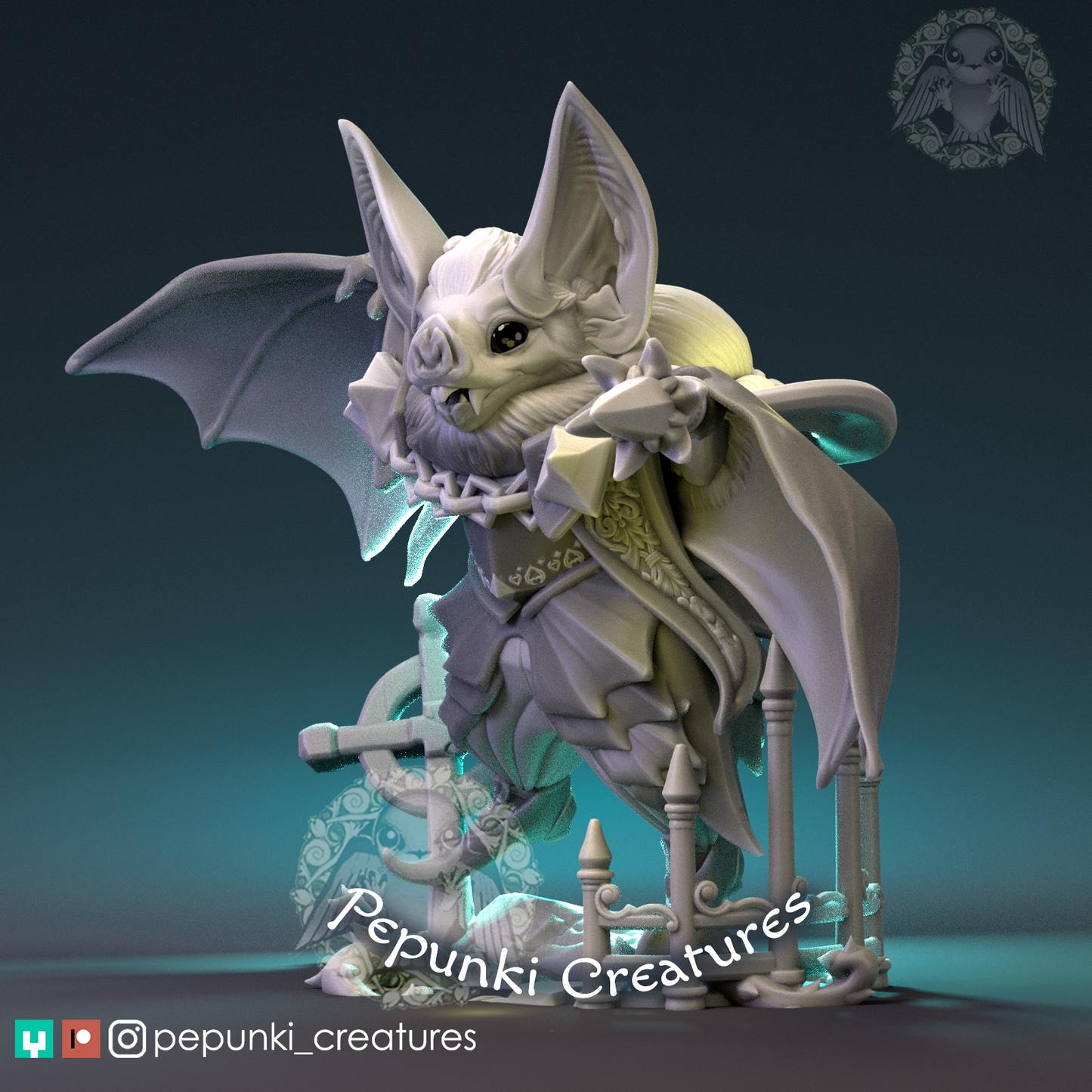 Pepunki Creatures - Vampire Bat Knight