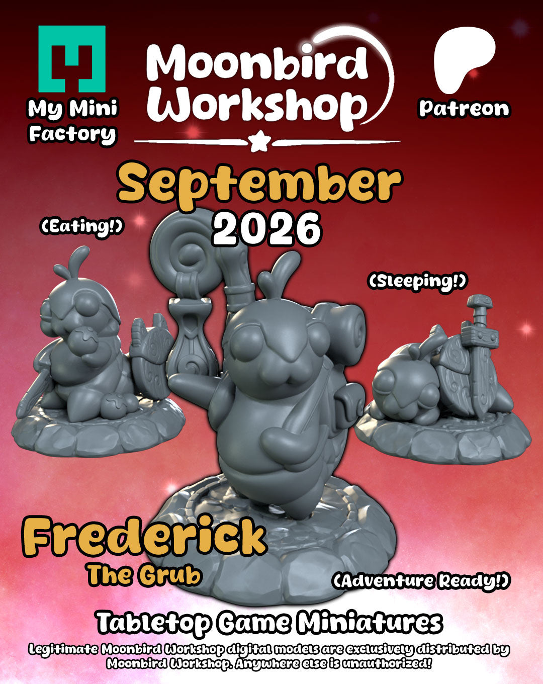 Moonbird Workshop - Frederick the Grub
