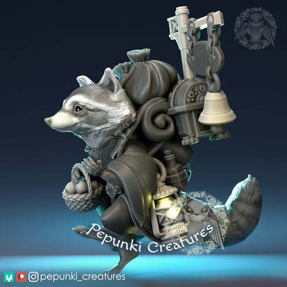 Pepunki Creatures - Raccoon Peddler