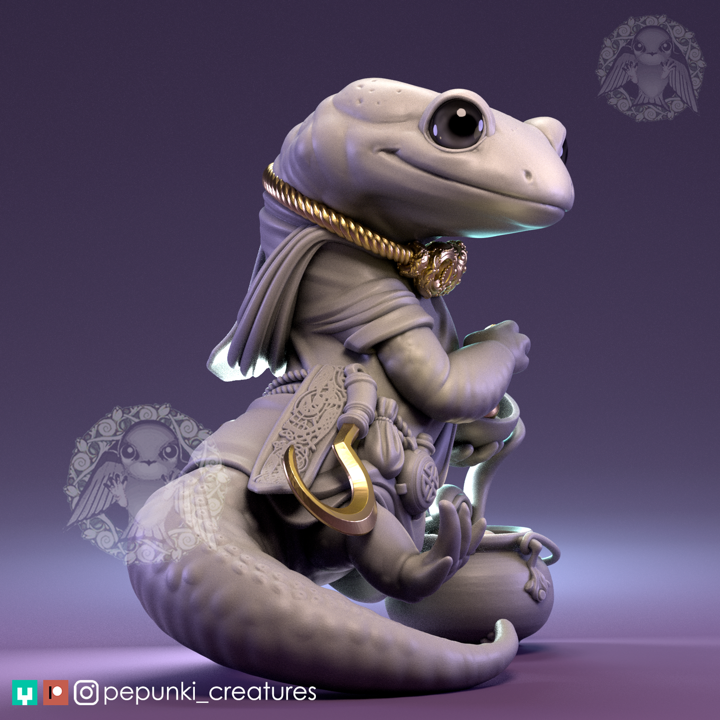 Pepunki Creatures - Salamander Alchemist