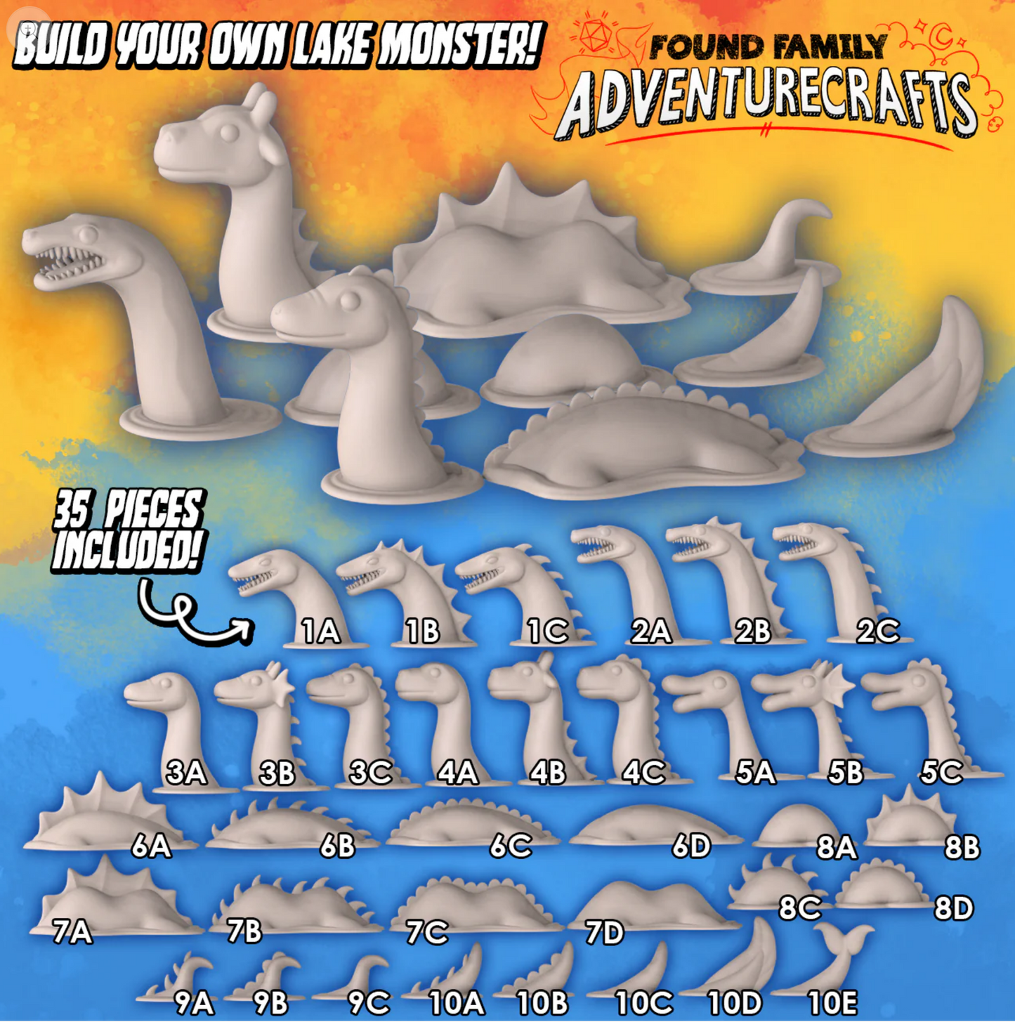 FFA - Cryptids - Build Your Own Lake Monster