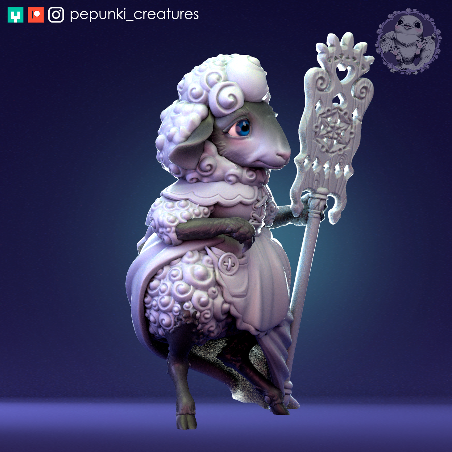 Pepunki Creatures - Sheep-Herdess