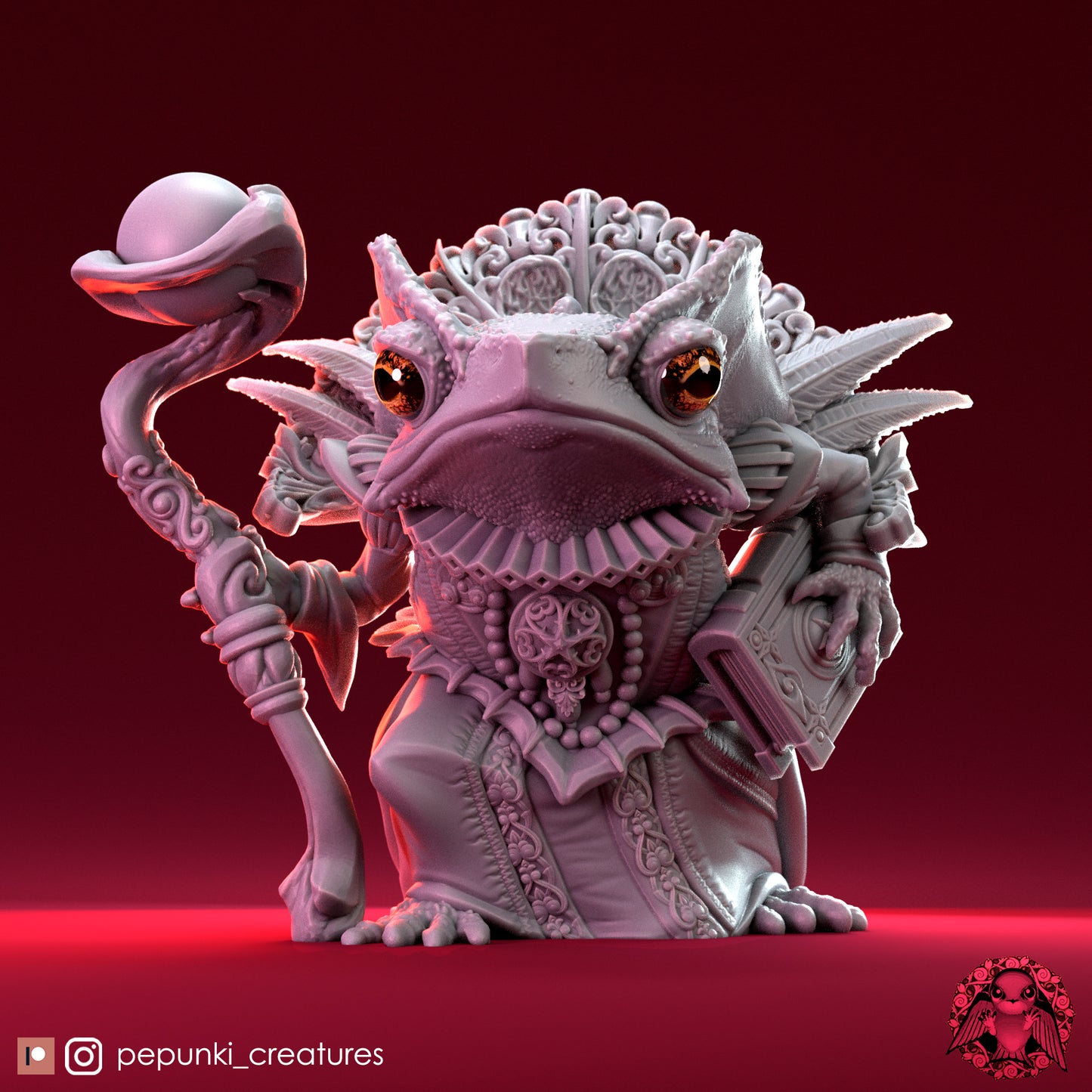 Pepunki Creatures - Crested Forest Toad Headmistress