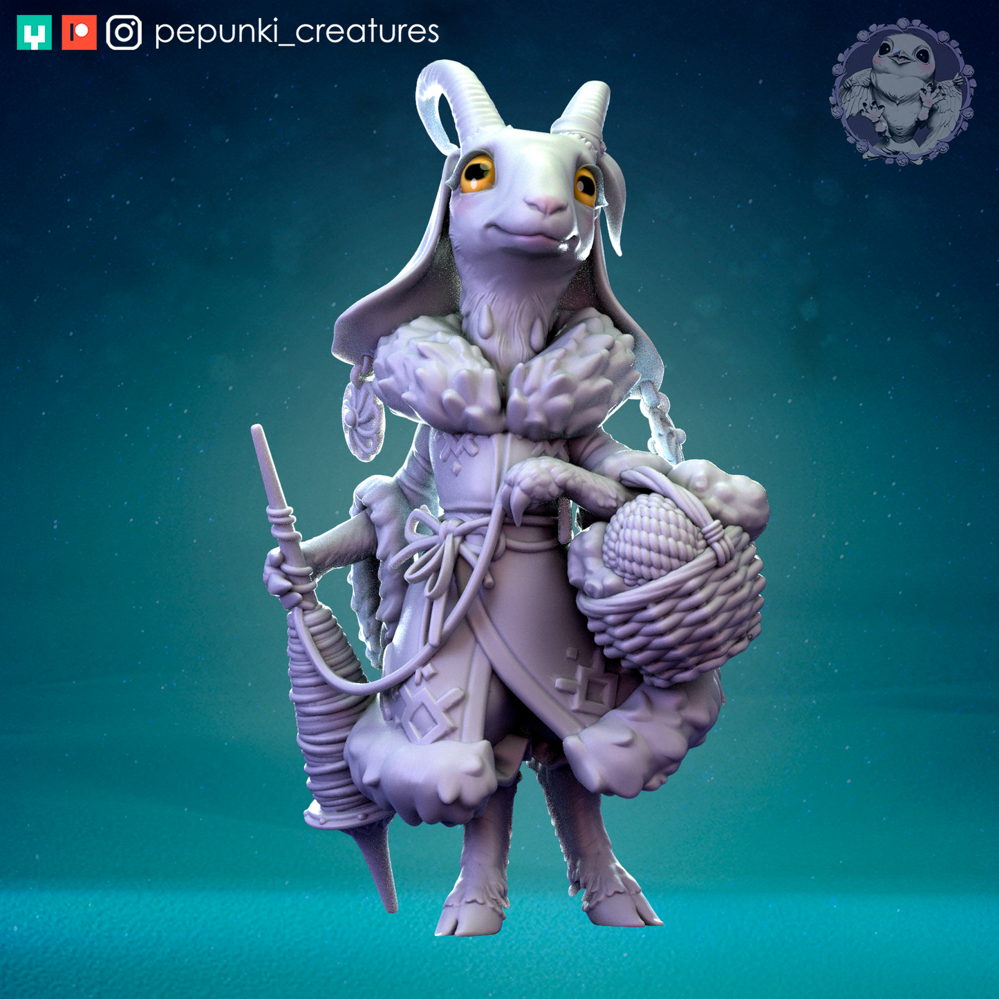 Pepunki Creatures - Nanny Goat Weaver