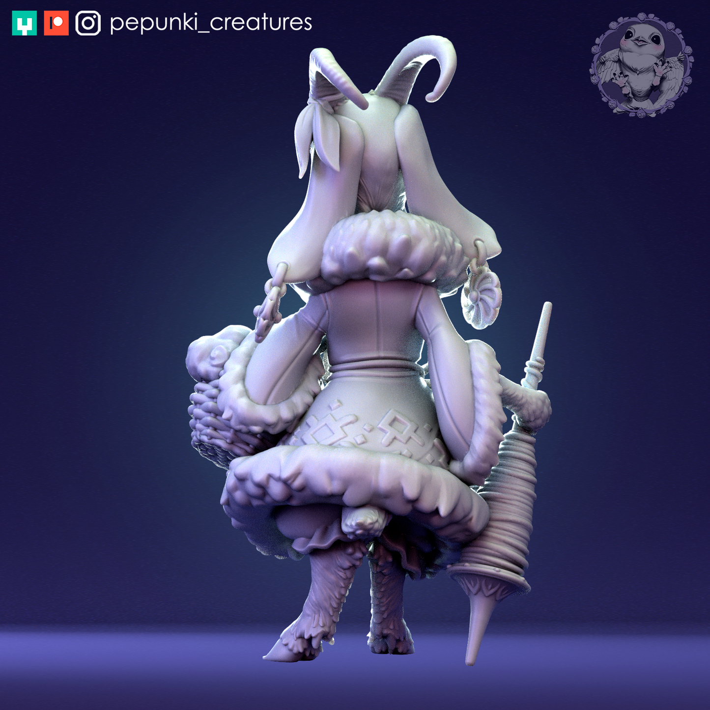 Pepunki Creatures - Nanny Goat Weaver