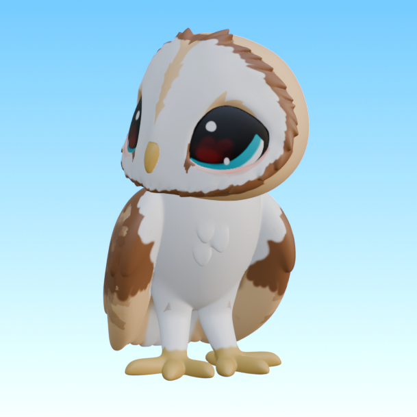 Leylina Figurines - May 2026 - Barn Owl