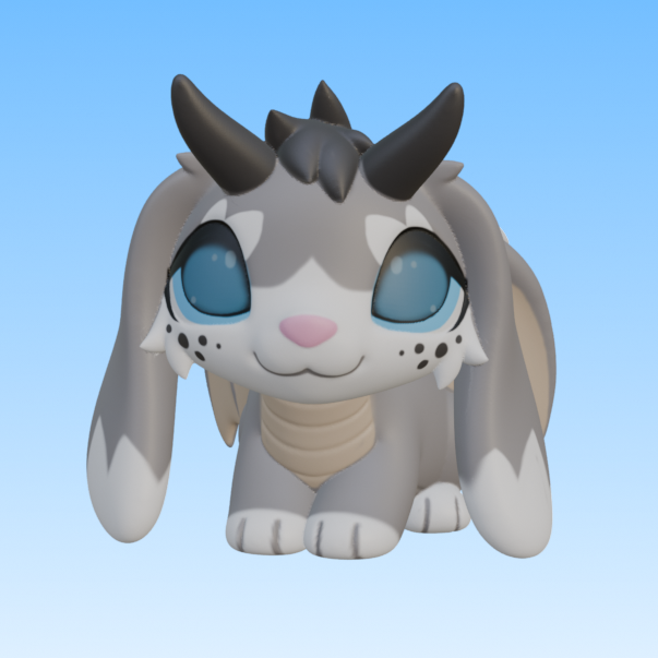Leylina Figurines - July 2026 - Bunny Dragon