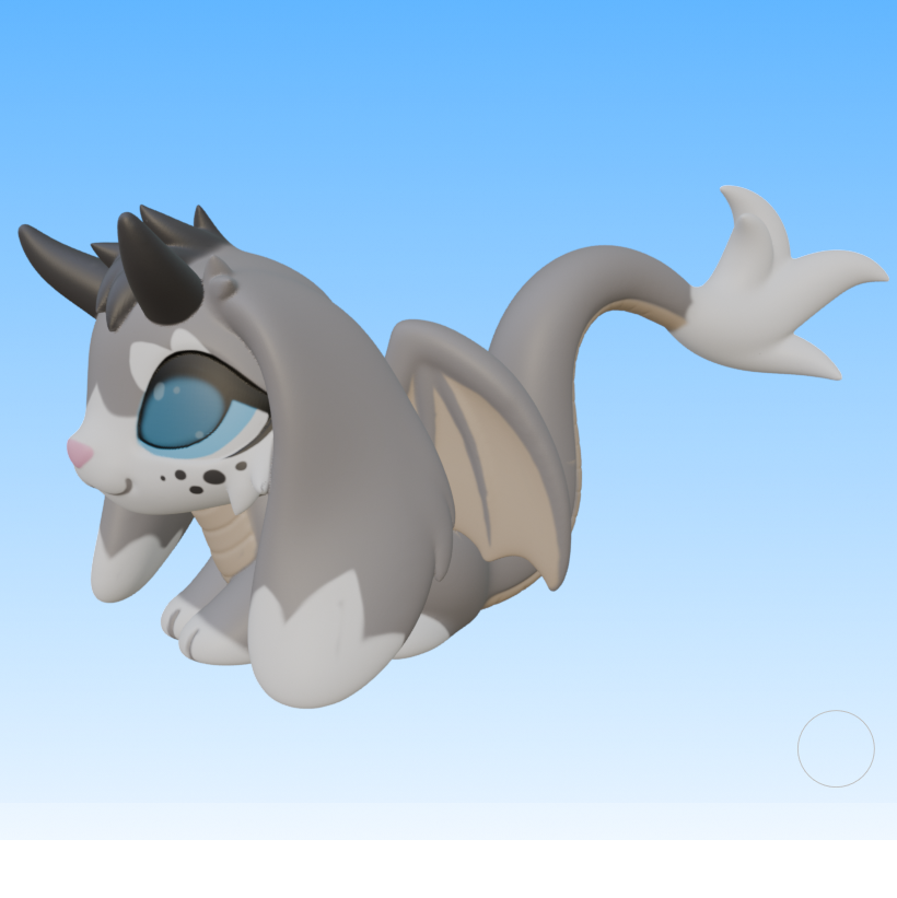 Leylina Figurines - July 2026 - Bunny Dragon