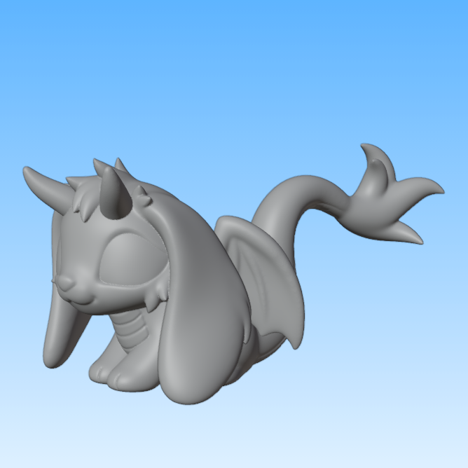 Leylina Figurines - July 2026 - Bunny Dragon