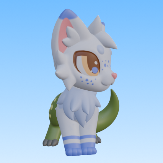 Leylina Figurines - July 2026 - Dino Kitty