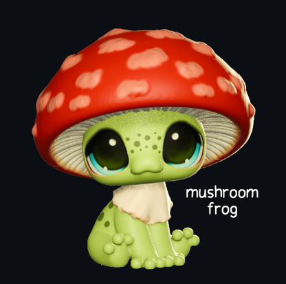 Leylina Figurines - May 2025 - Mushroom Frog