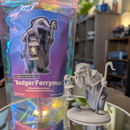Pepunki Creatures - Badger Ferryman