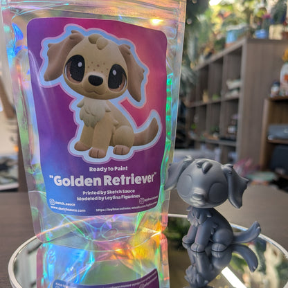 Leylina Figurines - December 2025 - Golden Retriever