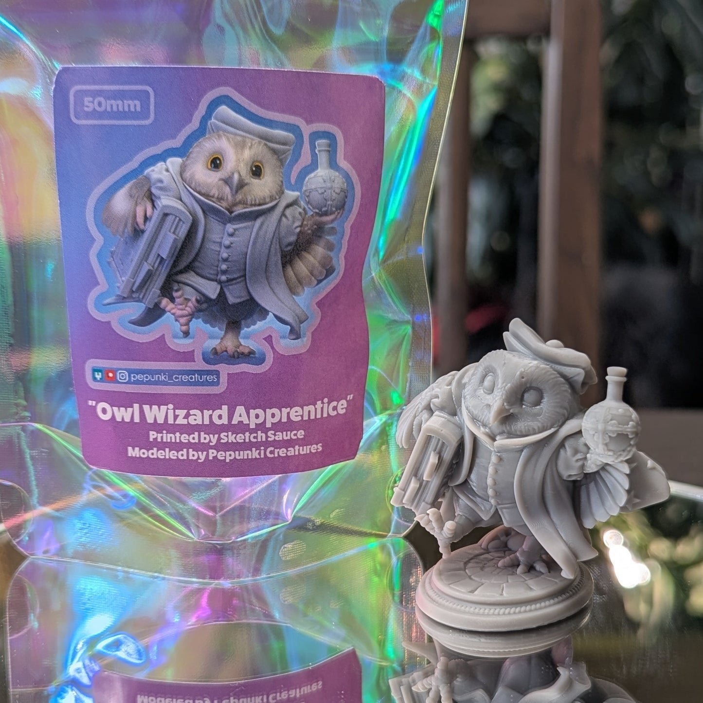 Pepunki Creatures - Saw-Whet Owl Wizard Apprentice