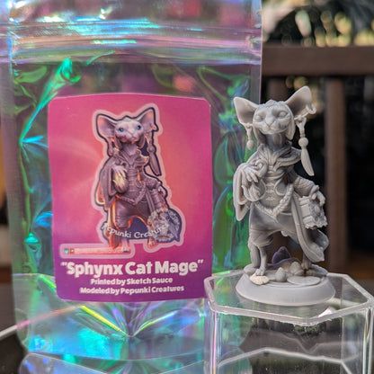 Pepunki Creatures - Sphynx Cat Mage