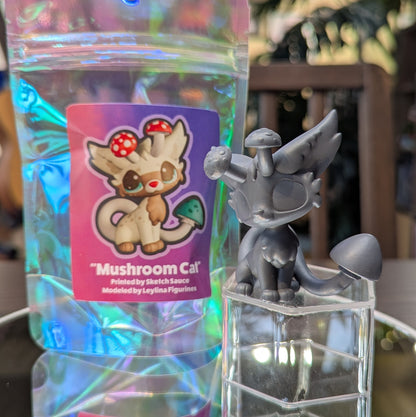 Leylina Figurines - September 2025 - Mushroom Cat/Cat