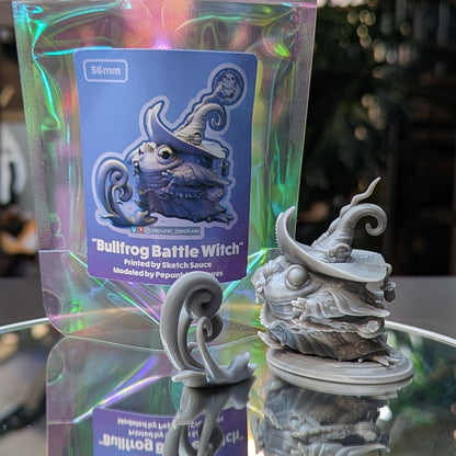Pepunki Creatures - Bullfrog Battle Witch