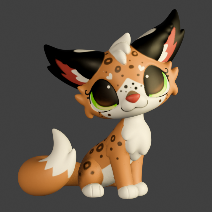 Leylina Figurines - September 2025 - Mushroom Cat/Cat