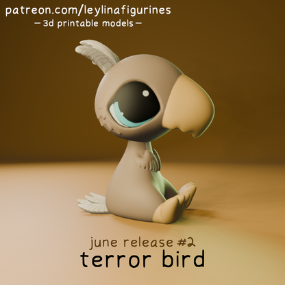 Leylina Figurines - Baby Terror Bird